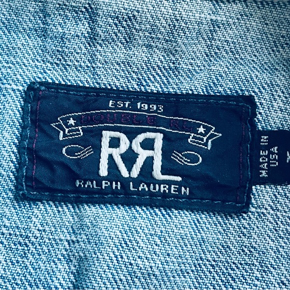 RRL Distressed Denim Jacket M - Picture 7 of 9